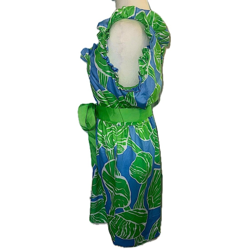 NWT Gretchen Scott Designs Girlie Girl Shell Shock Ruffle Sleeveless Dress L - Picture 4 of 8